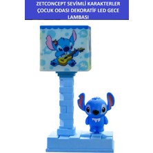 Zetconcept Zet Style Sevimli Karakter Stitch Masa Lambası – Çocuk Odası Dekoratif LED Gece Lambası
