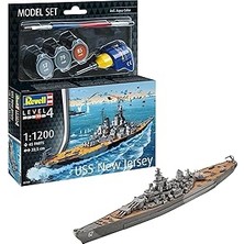 Uravas Store Model Set Battleship Uss New Jersey-Revell Model Kit With Accessories