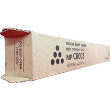  mp c6003 black siyah orjinal fotokopi toneri mp c4503-4504-5503-5504-6004 33.000 sayfa kapasiteli