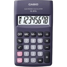 Casio 8 Hane Siyah Hesap Makinesi Hl-815L-Bk
