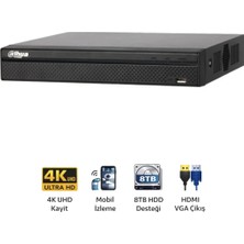 Dahua NVR2104HS 4ks3 4 Kanal Profesyonel Ip Kamera Nvr Kayıt Cihazı