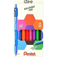 Uravas Store Pentel 1.0 mm Bazlı Mekanizmalı Roller Kalem - Izee - 8'li Blister (A-B-C-D-F-P-S-V)