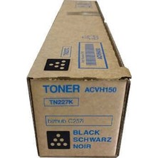 Konica Minolta Tn-227K Black Siyah Orjinal Fotokopi Makinası Toneri Bizhup C257İ