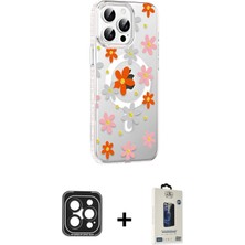 Cepte Toptan iPhone 15 Pro Max Yörünge Işık Prime - Siyah Bilvis Hayalet Cam Ekran Koruyucu + Siyah Pvd Metal Kamera Lens