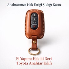 Minimalim Leather Craft Toyota Smart Anahtar Deri Kılıfı – El Yapımı
