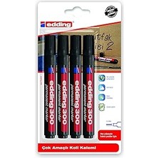 Uravas Store Edding Turkey ED300B401 Koli Kalemi 4'lü