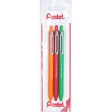 Uravas Store Pentel 0.7 mm Bazlı Mekanizmalı Roller Kalem - Izee Kir-Yeş-Tur