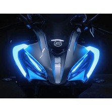 Kaplama Merkezi Cf MOTO450 Sr Sefaf Gündüz LED Sticker Folyo Kaplama