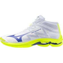 Mizuno Wave Lightning Pro Mıd Unisex Voleybol Ayakkabısı Beyaz / Sarı