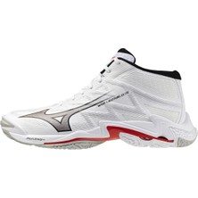 Mizuno Wave Lightning Elite Mıd Unisex Voleybol Ayakkabısı Beyaz Hafif ve Esnek Taban Yapısı