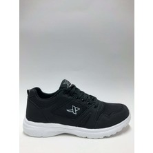 Xstep Hafif Rahat Siyah Yumuşak Triko Bağcıklı Erkek Spor Ayakkabı C-8902047XSTP