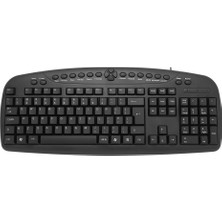  ıngilizce q usb kablolu siyah klavye fk-130eu