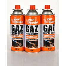 MegaSepet Remtas Vmf Eurogaz Kamp Ocak Gazı Valfli Kartuş 227GR - 3 Adet