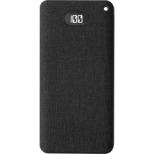  ip-g10rw 10000mah kablosuz usb+type-c+micro siyah lcd ekranlı taşınabilir pil şarj cihazı powerbank