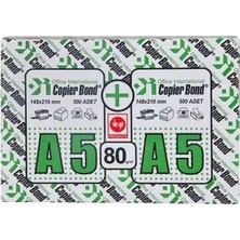  copier bond a5 fotokopi kağıdı 80 gram 500 lü 1 koli = 10 paket