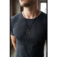 Hg.Aksesuar Erkek Desenli Çelik Kolye