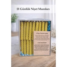 Dekor İstanbul 21 Günlük Niyet Mumları – El Yapımı Doğal Mum Seti, Odaklanma ve Motivasyon Için