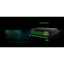  tenda s110gpc 10 port 8 port poe+ 10-100 mbps + 2 port 10-100-1000 uplink switch çelik kasa