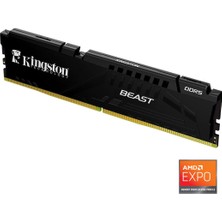  kingston beast kf560c36bbe2-16tr 16gb ddr5 6000mhz cl36 performans ram bellek