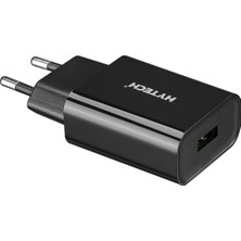  hy-xe26t type-c kablolu 2100ma ev şarj 11w + 2,4a siyah şarj adaptör seti