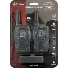  aselsan pm-865 pmr el telsizi 2 li paket 8 kanal + 121 alt kanal 8 km menzilli