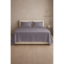 First Choice %100 Pamuk Saten 200 Tc (80 Tel) Düz Çarşaf Seti Quicksilver