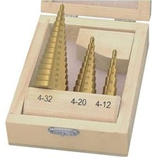 W 3500, Kademeli Sac Delme Seti (3 Parça), Pirinç