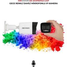 Hikvision DS-2CD1021G2-LIUF 2mp Ip Kamera Sd Kart Destekli 512GB