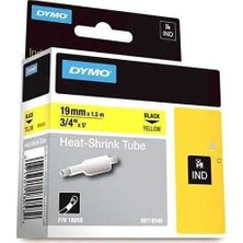 Dymo 18058 Rhinopro Isıyla Küçülen Şerit19Mmx1,5 Metre Sarı-Siyah