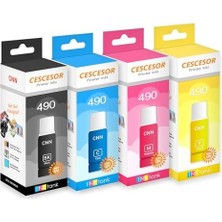 Cescesor Gı 490 Için 4 Renk Mürekkep Seti 1X140 ml 3X70 ml