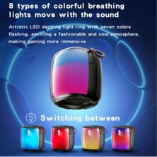 10W Dahili Hoparlörlü 2500 Mah Bataryalı Bt 5.3 Rgb Kablosuz Mini Hoparlör