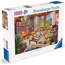 Uravas Store Ravensburger, 1000P Puzzle Huzurlu Oturma Odası, Yetişkin Puzzle