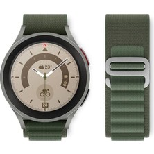 Gt3 Pro ile Uyumlu 46MM Saat Kayışı Kaliteli Yedek Saat Kordonu Çift Katmanlı Kumaş Turuncu