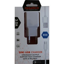  cc01 5v-3.0 ev şarj+ micro kablo hızlı şarj aleti