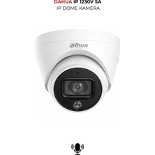 Dahua IPC-HDW1230V-SA-0280B 2mp H.265+ Poe Dome Güvenlik Kamerası Mikrofonlu