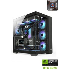 Apphirex Prime 50X Ryzen 5 7500F 32GB Ddr5 Ram 1tb M2 SSD RTX5070 12GB 240MM Sıvı Soğutmalı Masaüstü Oyuncu Bilgisayarı