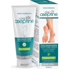 Cire Aseptine Aloe Vera Özlü Ayak Bakım Kremi 75 ml | Nemlendirici & Onarıcı Ayak Kremi | Topuk Çatlaklarına Karşı Etkili