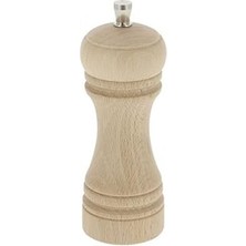 Uravas Store Marlux 345 Tuz Değirmeni Kayın, Doğal/beyaz, Değirmen Paslanmaz Çelik, 14 cm