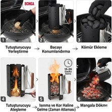 Bonga Briket Yumurta Kömür - 4 kg Sıkıştırılmış %100 Doğal Barbekü Mangal Kömürü