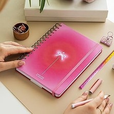 Uravas Store A5 Spiralli Süresiz Renkli Planlayıcı Ajanda Motivasyon Sayfalı Aura Kurdele