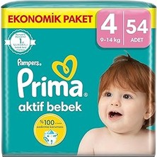 Uravas Store Bebek Bezi Aktif Bebek 4 Beden 54 Adet Fırsat Paketi