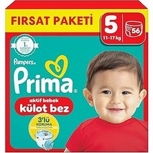 Uravas Store Külot Bebek Bezi 5 Numara 56 Adet Fırsat Paketi