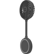 Uravas Store Xenon Manyetik Fan Taşınabilir Vantilatör USB Type-C Şarj Edilebilir Sessiz 3 Hız Kadem