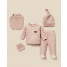 Minory Baby - %100 Pamuk 5'li Hastane Çıkışı Seti | 5'li Yenidoğan Set | Battaniyesiz