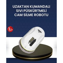 Asiltech Çift Diskli Güvenli Cam Silme Robotu Uzaktan Kumandalı Sıvı Püskürtmeli Tasarım