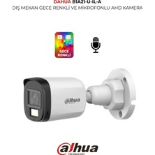 Dahua HAC-B1A21P U Il A 1080P Kamera Gece Renkli ve Dahili Sesli 3.6mm Lens 30M Ir Gece Görüş