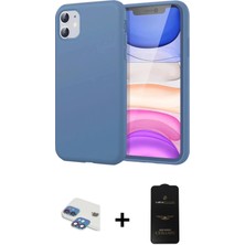 Cepte Toptan iPhone 11 Kozmos Yansıma Özel Seri - Siyah 6d Antistatik Mat Seramik Hayalet Nano Ekran Koruyucu + Gökkuşağı Pers Alüminyum Kamera Lens