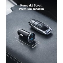 323 Araç Şarj Cihazı, 52.5W, Usb-C Portu Maksimum 30W, Usb-A Portu Ise 22.5W Şarj Gücü, 14 Pro Sadece 25 Dakikada%50 Şarj, S23 Sadece 27 Dakikada%50 Şarj
