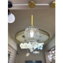Minimal Golden Ball Golden ONE Sarkıt Cam Avize