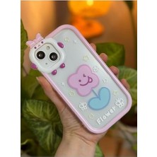 13 ve 14 Birebir ile Uyumlu Kurdele Oyuncaklı Desenli Kılıf